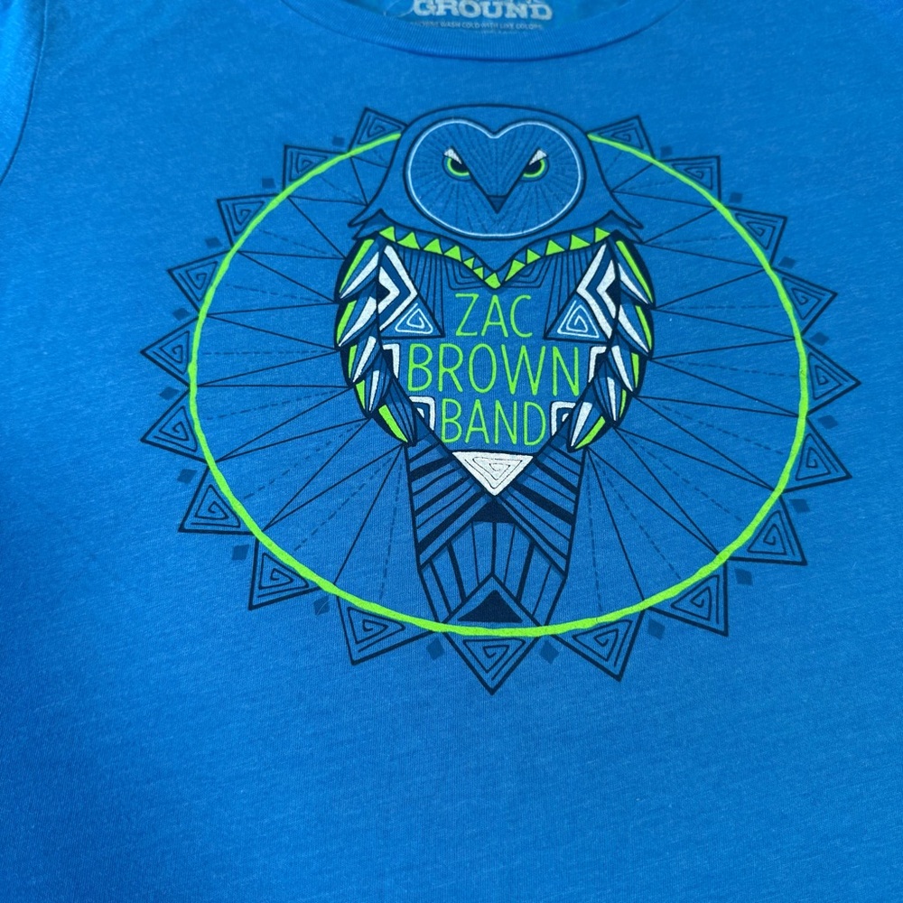 Zac Brown Band 2017 Welcome Home Owl Tour‎ Shirt Unisex Size XL